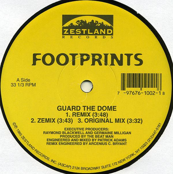 

12inch Record FOOTPRINTS Guard The Dome Remix ZRO112 Zestland Record 1995 US Rap HipHopRB Used