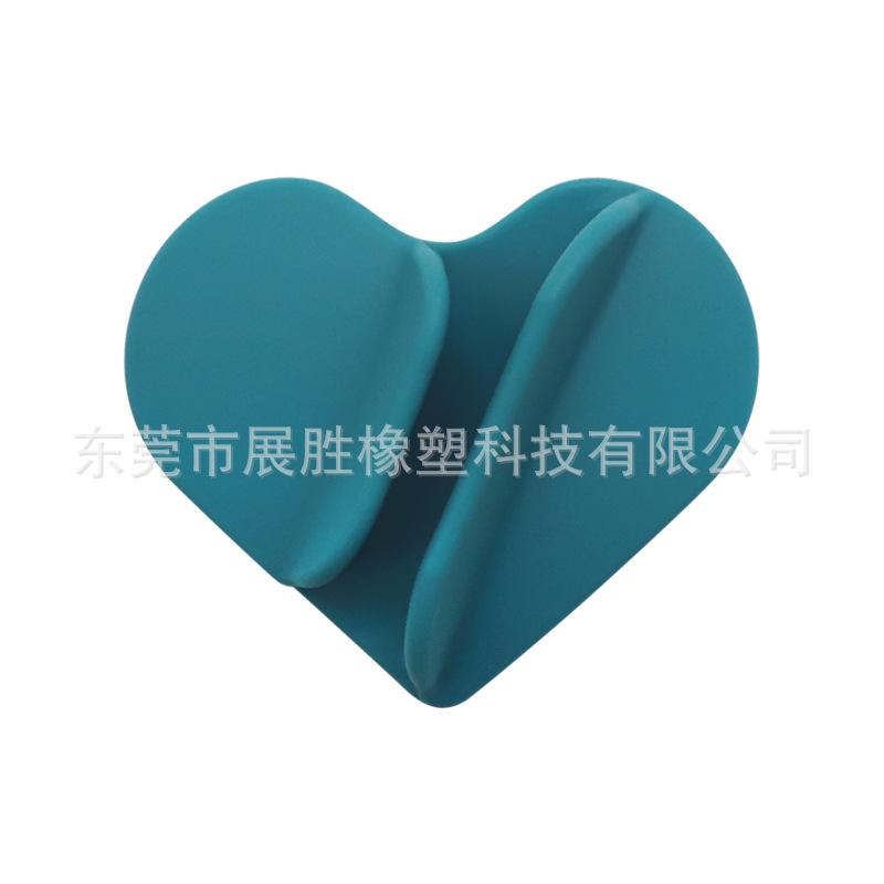 Love-shaped Silicone Portable Lipstick Makeup Mobile Phone Holder Desktop Drama Chasing Portable Versatile Model