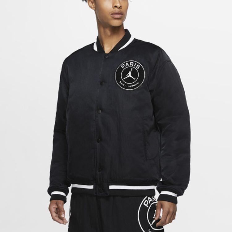 Jordan Jackets Men's Black Baseball Collar Moderate Other CK9666-010