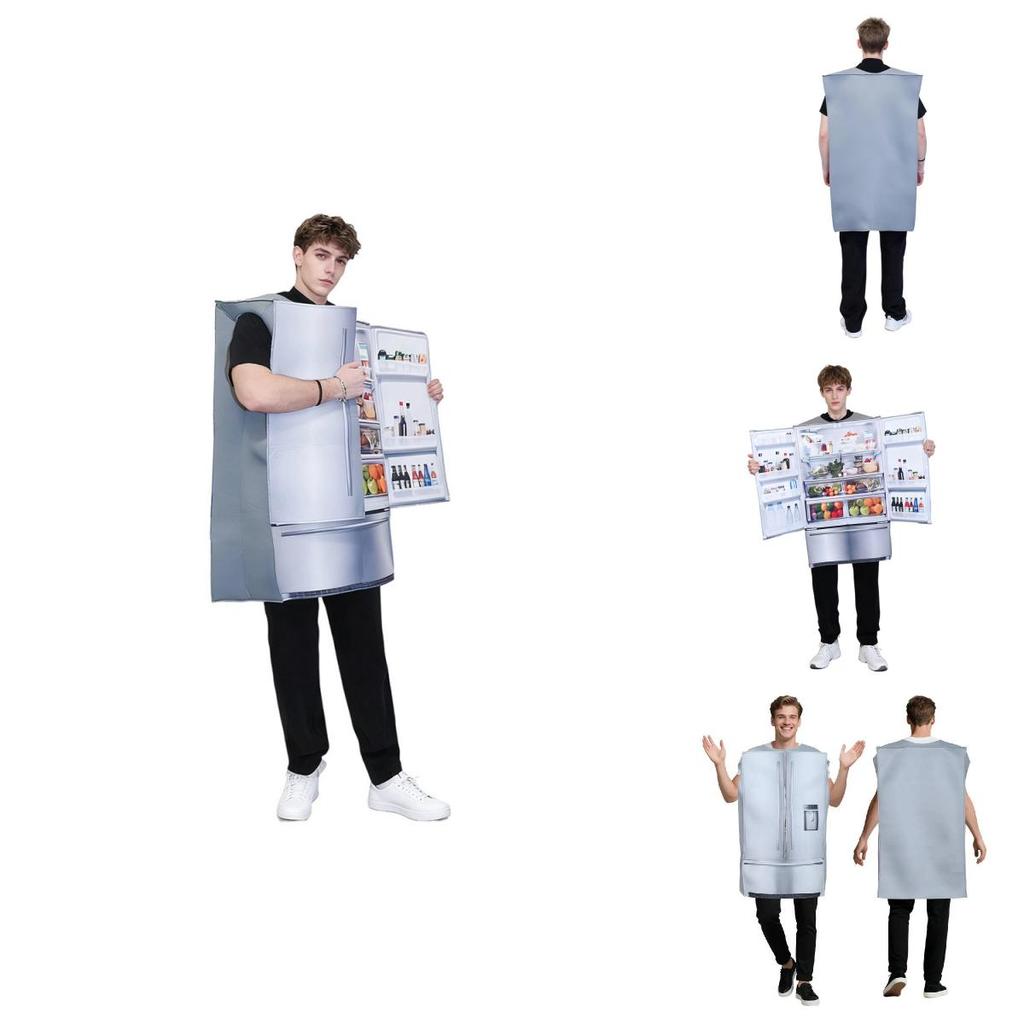 Disfraz de Halloween Refrigerador Traje de Cosplay Para Adultos Fiesta y Bar Creadores Divertidos