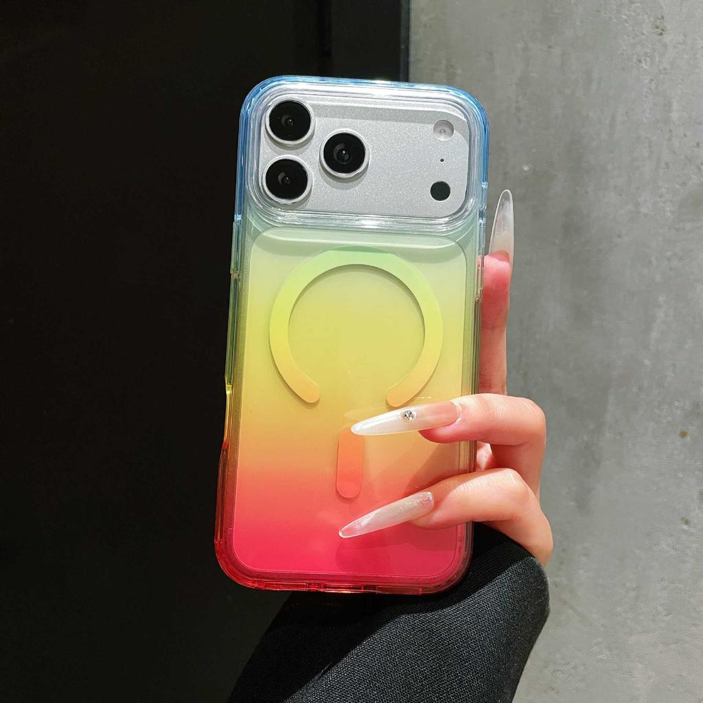 Factory applicable Apple 11 mobile phone case Korean iphone11promax gradual change color 11pro magnetic case