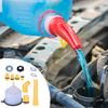 Coolant Flush Kit with 15Piece Radiator Funnel - Spill-Proof Cooling System Supplies for RV Tank Brake Fluid & Windshield Washer