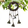 Heksenbel hangende ornamenten Handgemaakte Heksenbel Weven Windgong Deurhanger Vintage Heks Huisdecoratie voor Buiten Halloween