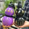 1PCS Sports Water Bottle Gourd Shaped Outdoor Water Bottle Wu Large Capacity Poratble Water Cup Chinese Style Gourd Drink Bottle