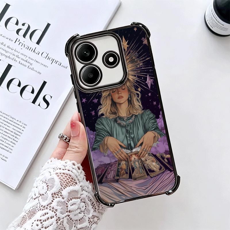 Hexe Tarotkarte Weiche Handyhülle Für Xiaomi Redmi Note 14 15 Pro Plus 13 12 11S 11T 5G 10 9S 9 Galvanisiert Anti-Fall Fundas