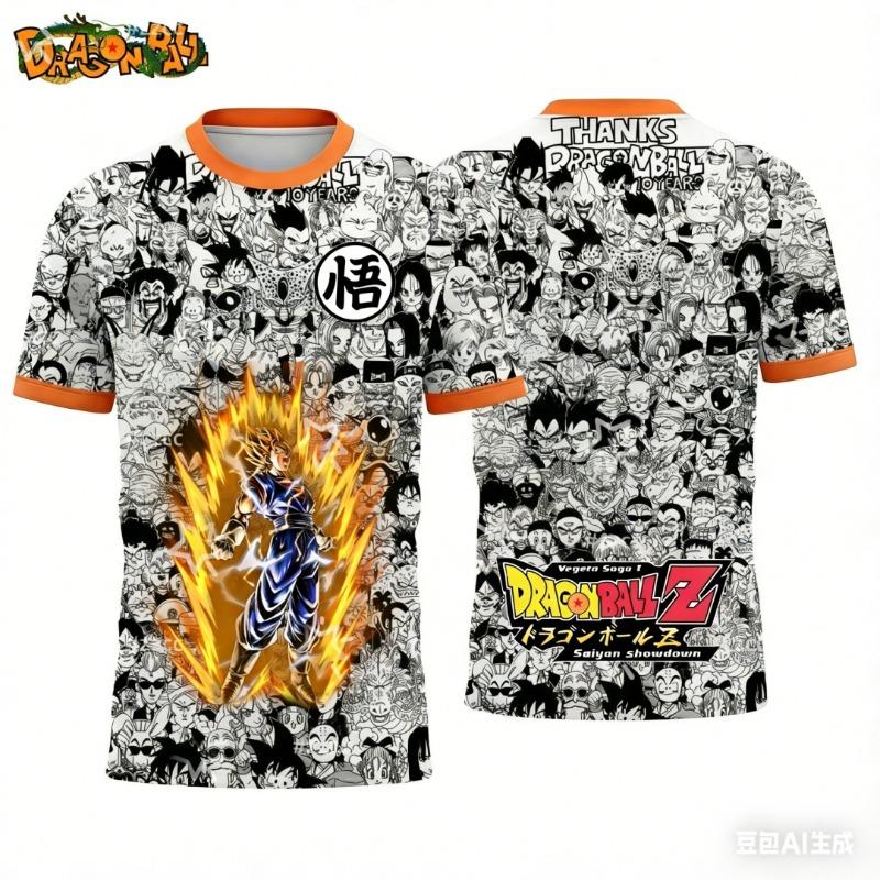 

Dragon Ball Super Saiyan God SS Goku Blue Hair Anime 3D Printed T-Shirt Men s Casual Tee Manga Style Gift for S
