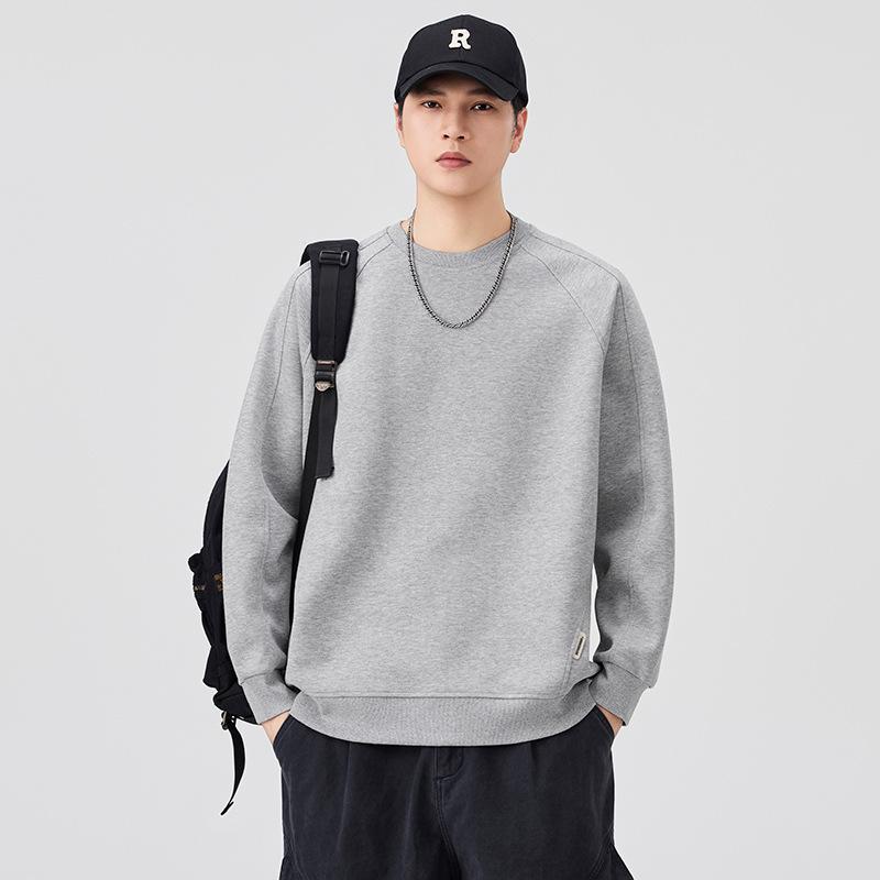 Men s 2025 Autumn/Winter Trendy Velvet-Enhanced Hoodie: American Scruffy Casual Long Sleeve Top. XL