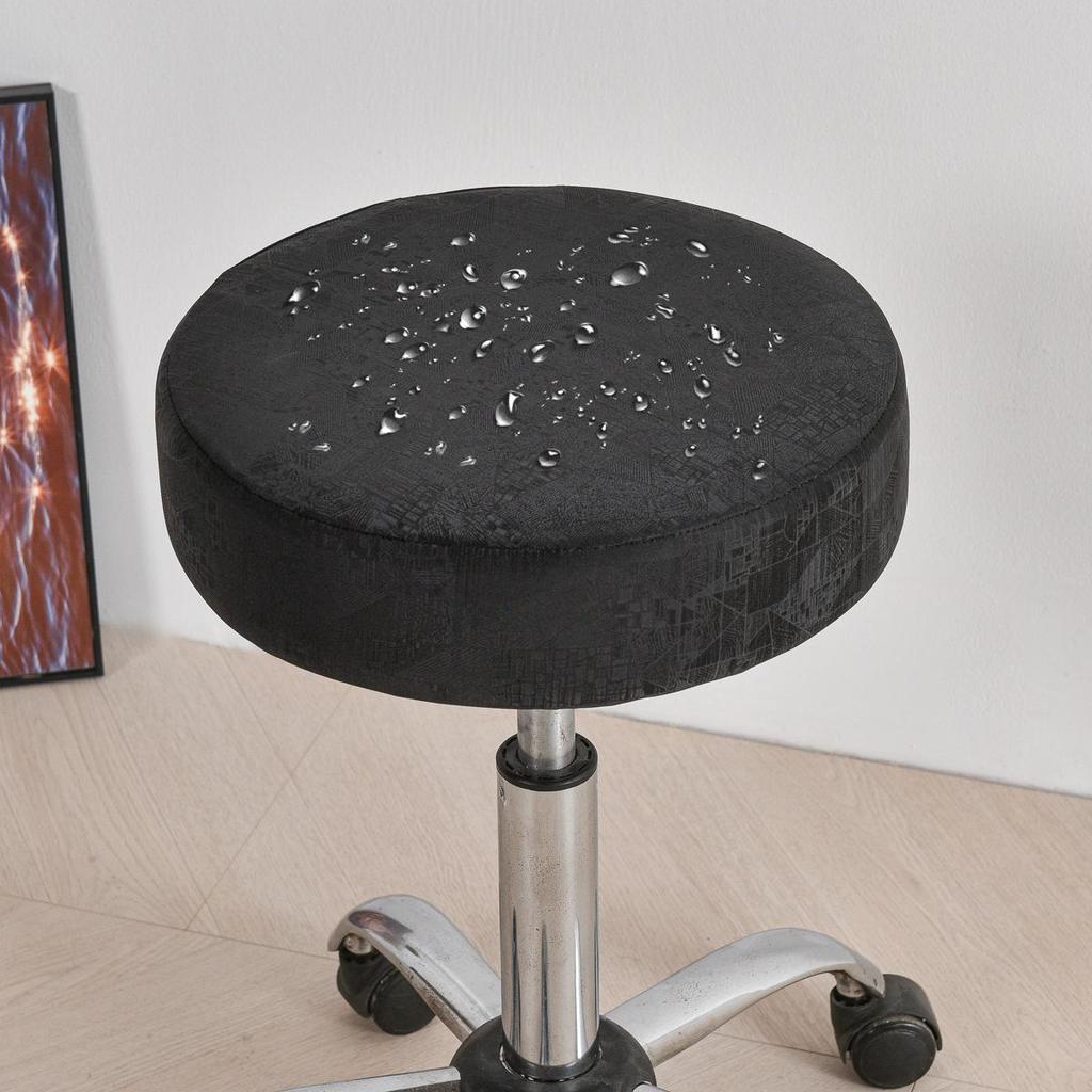 Waterproof Round PU Leather Chair Seat Cover for Dining Chairs, Hotels, and Home Use