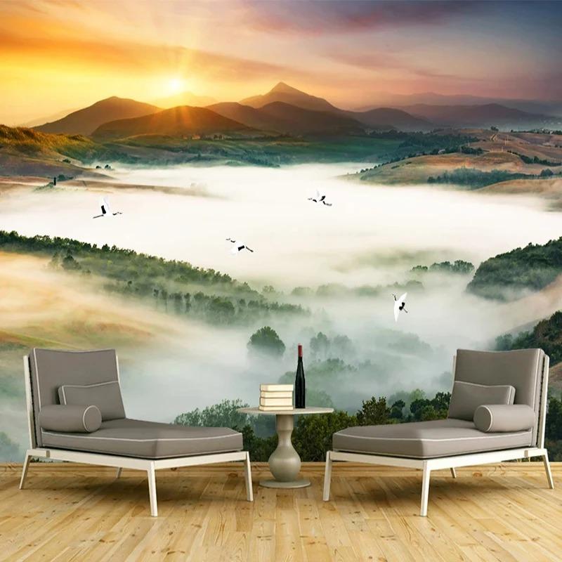 3d Nature Wallpaper Forest Landscape Fresco Living Room Bedroom Sofa Background Wall Mural Home Decor