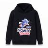 Kids Boys Girls Casual Pullover Hoodie, Cartoon Blue Hedgehog Print Long Sleeve Soft Hooded Sweatshirt For Daily Outdoor Wear
