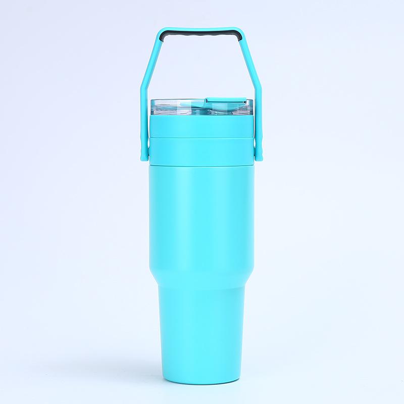 

40 унций 304 нержавеющая сталь термос для воды термос для кофе в машину холодные горячие кружки термос с ручкой соломинка для спорта Colors As Photo