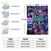 HUNTRIX KPOP Demon Hunters Anime Blanket Cover Flannel Throw Blankets Airplane Travel Portable Ultra-Soft Warm Sleeping Blanket
