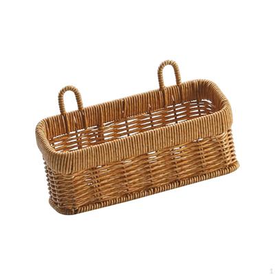 Hand Basket with Handle Hanging Storage Organizer Simple Kitchen for Garden
