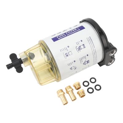 Kraftstofffilter Wasserabscheider 35809097 Marine Kraftstofffilter mit 3 8in Tülle X 1 4in NPT Messinganschlüssen für Außenbordmotor