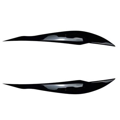 Headlight Eyebrow Trim 1 Pair (Left Right) ABS Plastic