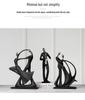 Nordic Music Band Figures: Creative Living Room & TV Cabinet Ornament