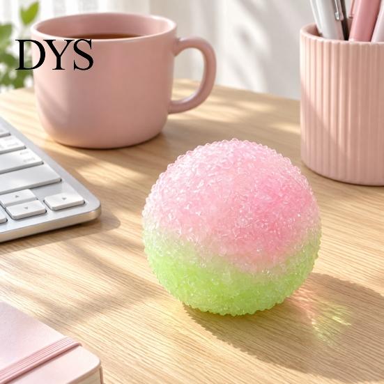 Stress Ball Sensory Toy 1/2Pcs Crunchy Toy, Shapeable Textured Fidget Relaxation Tools Bi-color Fake Waxberry Squeeze for Focus Aid &