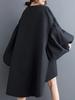 Xitao V-hals Batwing Sleeve Irregular Dress HQQ2389