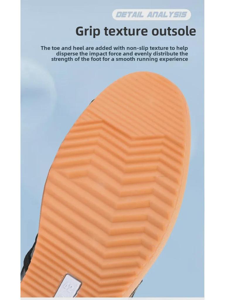 Męskie oddychające, lekkie, odporne na zużycie płócienne buty do biegania z podeszwą z kauczuku – wszechstronne na jesień i do prowadzenia samochodu.