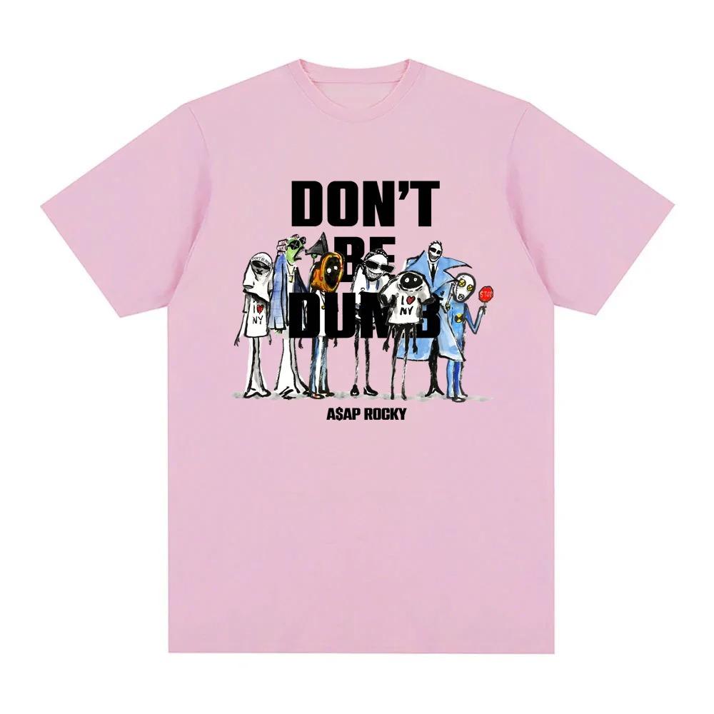 Repper AAP Rocky New Album DONT BE DUMB Graphic Print Tshirt Men Women Cotton Summer Fashion Tee Oversize Highstreet New Top