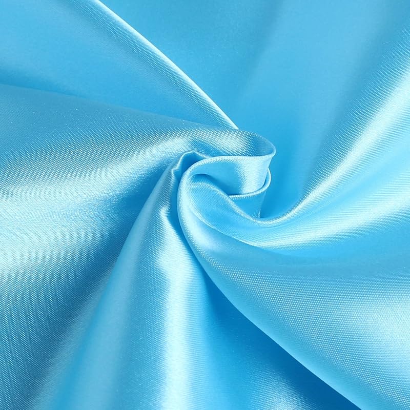 Toray Larusatin Fabric, 92cm Wide X 1m Cut, Light Blue, A8000-102-1M. Perfect for Halloween Cosplay. Available In 35 Colors. Suitable for Crafts and