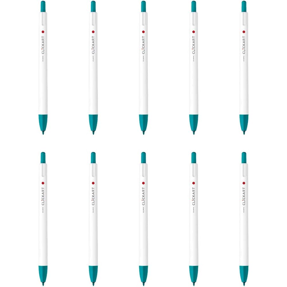Zebra Water-based Pen Clickart Blue Green 10pcs B-WYSS22-BG