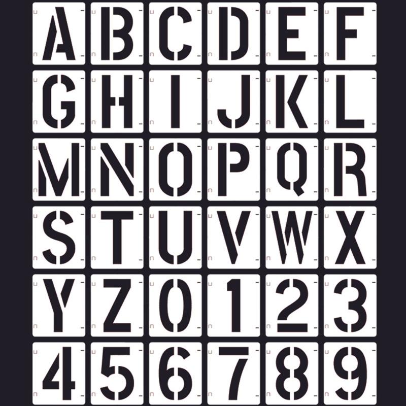 36 Bucăți Șabloane PET cu Litere și Numere Reutilizabile Șabloane de Desen pentru Pictură Proiect de Artizanat Artă Murală și Decorațiuni pentru Casă