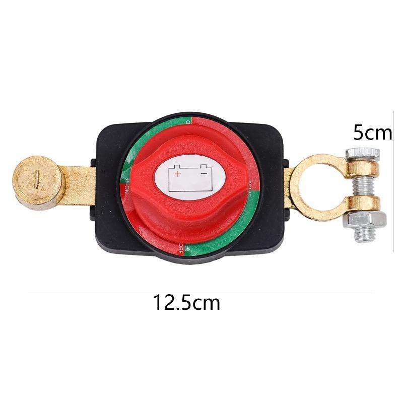 12V-48V Universal Car Battery Positive Pole Disconnect Switch Corrosion-Resistant for Sedans SUV Commercial Vehicles Accessories