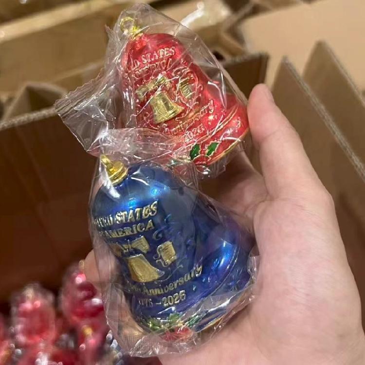 Elegante Campanella di Natale in Metallo Lucidato Inciso Per Decorazioni Festive Regalo di Anniversario Accessorio da Collezione