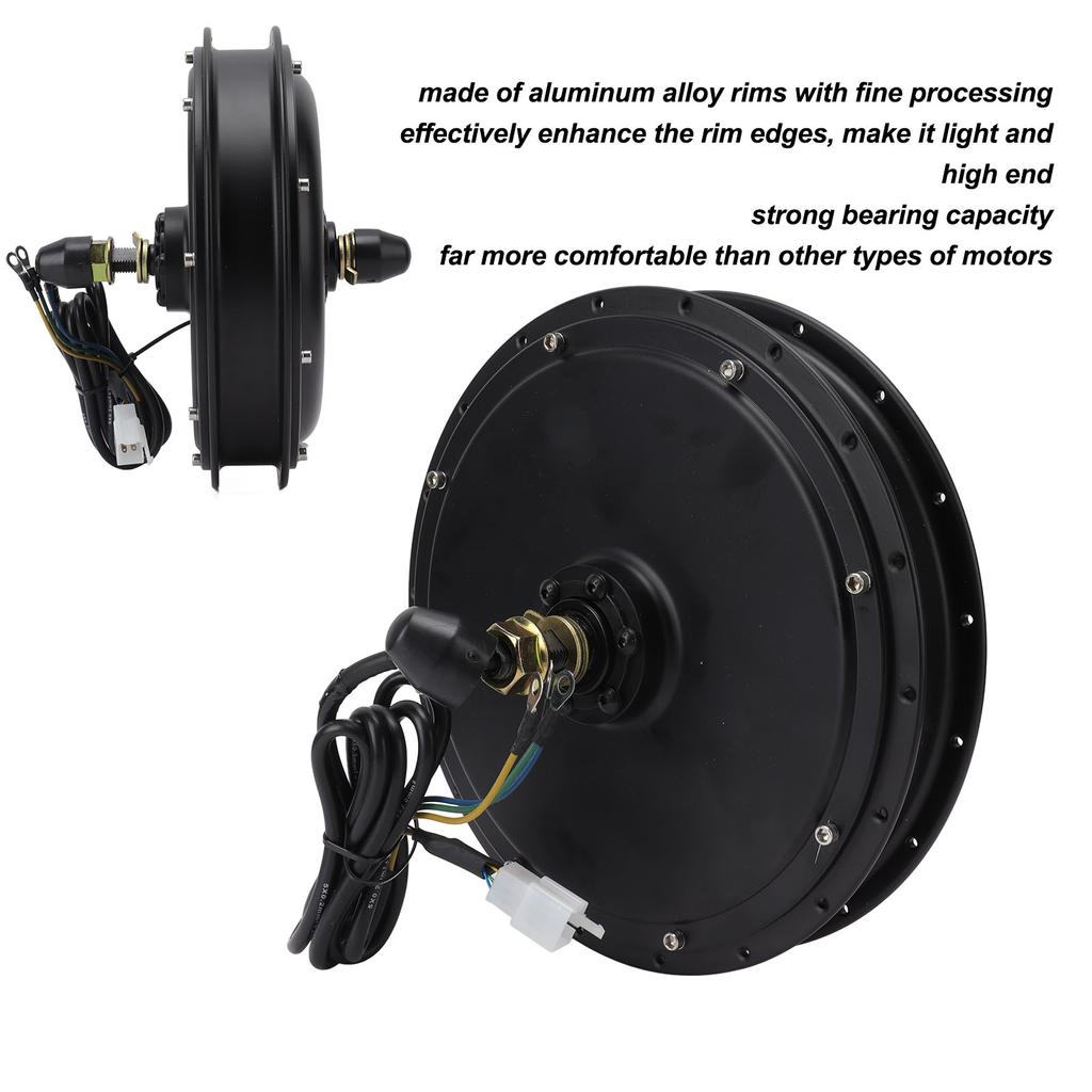 Electric Bike Front Spoke Wheel Hub Motor 48V 2000W DC Electric Bicycle Front Wheel Hub Motor