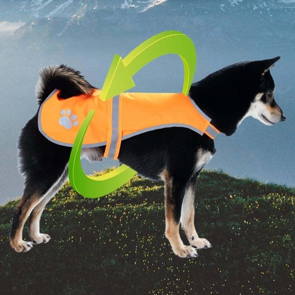Breathable Puppy Visibility Jacket Adjustable Pet Fluorescent Clothes Dog Safety Vest Chihuahua