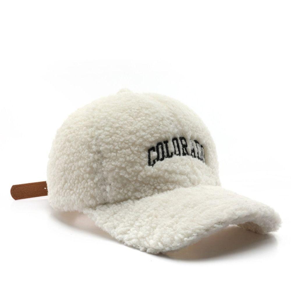 Keep Warm Sunscreen Hat Breathable Duck Tongue Hat Fashion Plush Baseball Cap  Outdoor Sports