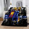 3D Goat Messi Football Sport Star Flannel Blanket Soft Warm Throw Blanket for Bedroom Living Room Bed Travel Camping Picnic Gift