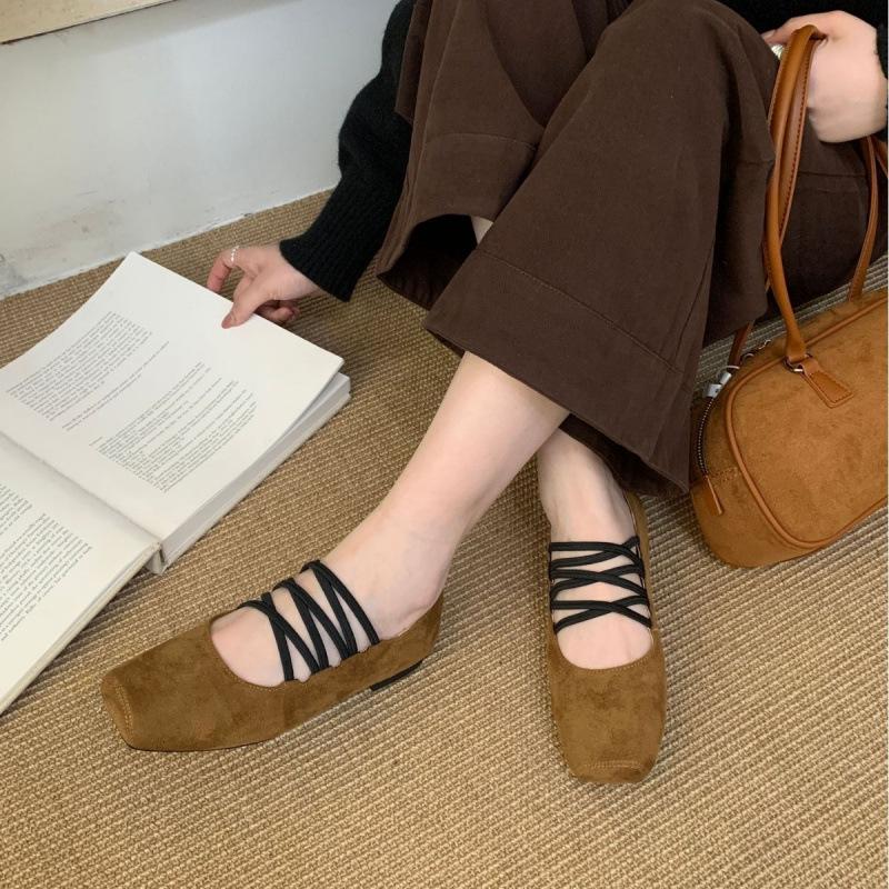French Flat-soled Retro Brown Mary Jane Evening Shoes Single Shoes Women's Shoes 2025 Autumn Soft-soled Black Commuter Shoes