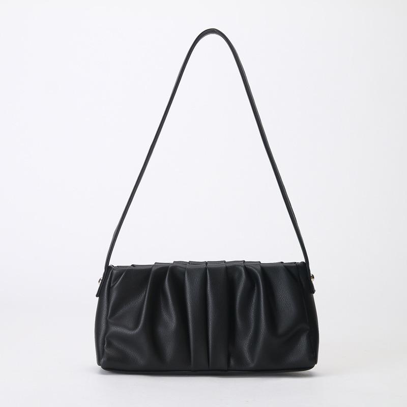 Cloud bag premium texture portable underarm bag generation niche cowhide pleated bag oem