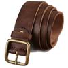 Men's Retro Cowhide Leather Belt, Durable & Versatile for Jeans & Business Attire