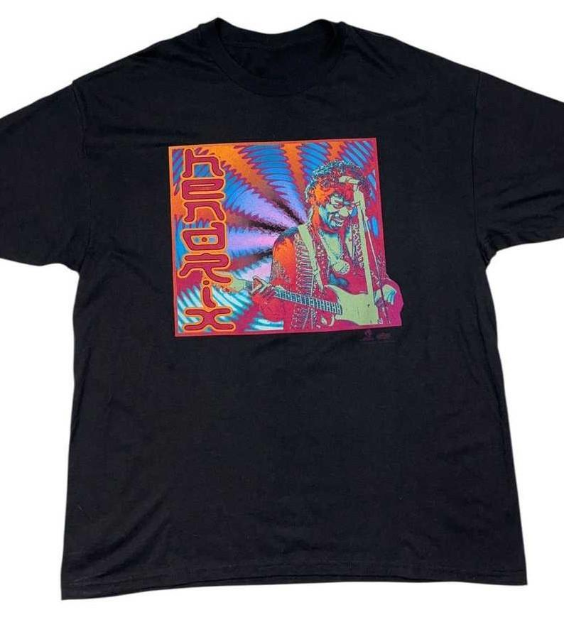 Vintage 1997 Jimi Hendrix Psychedelic Winterland Shirt YH252 M