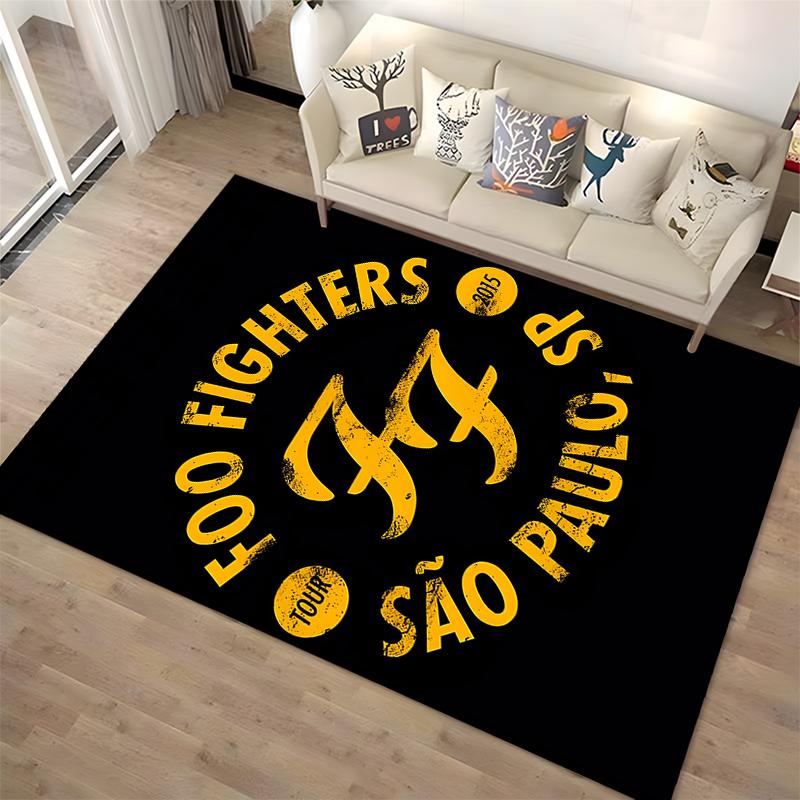 Foo Fighters São Paulo Tour 2015 Design Non-slip rug suitable for living room and bedroom sofas