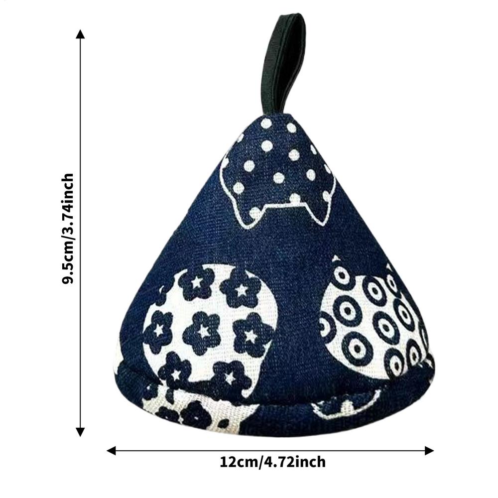1Pair Triangle Pot Handle Cap Non-slip Heat Insulation Glove High Temperature Resistance Cotton Gloves Portable Kitchen Gadget