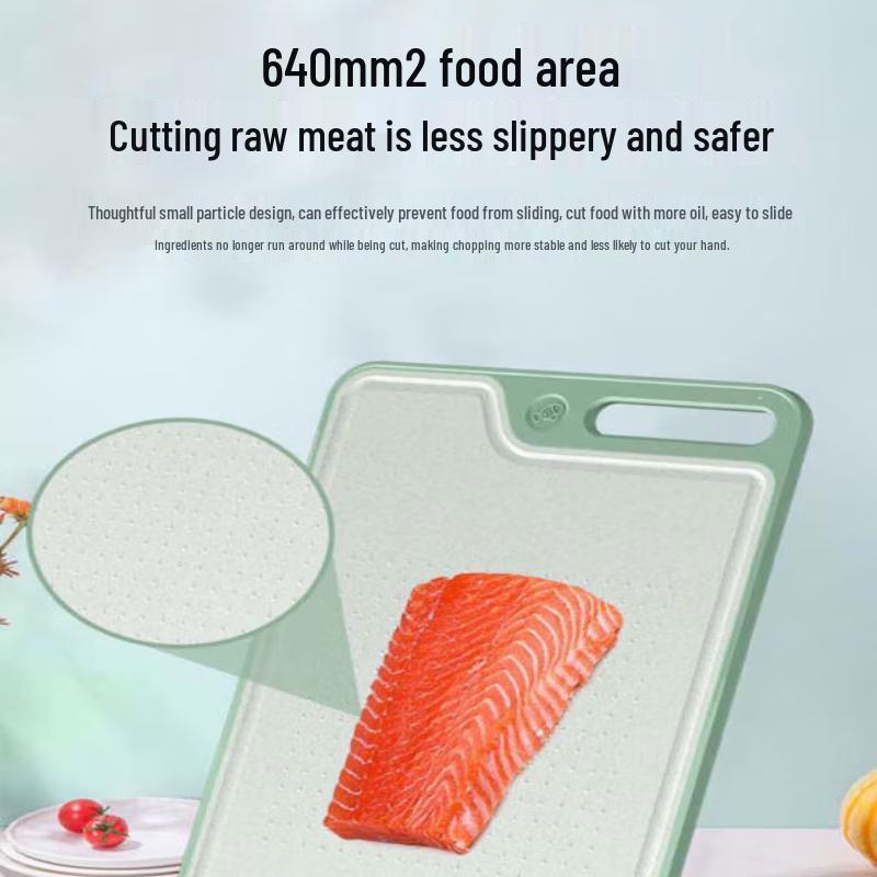 Kangbache Antibacterial Wheat Straw Cutting Board Set (2-Pack)