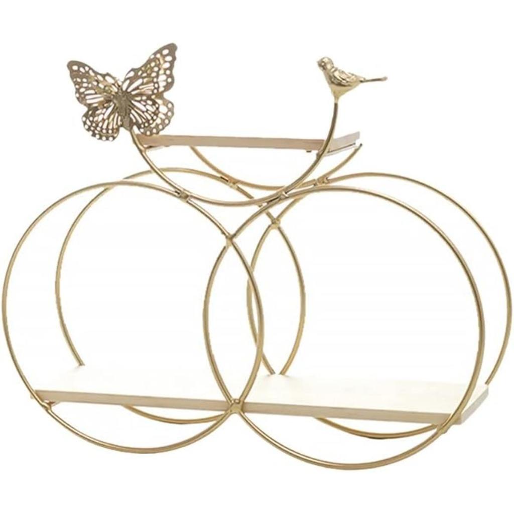 1 set di mensole da parete a forma di farfalla vintage, mensole galleggianti decorative geometriche, porta spezie da appendere per camera da letto, cucina, bagno, divano, sfondo, decorazione da parete