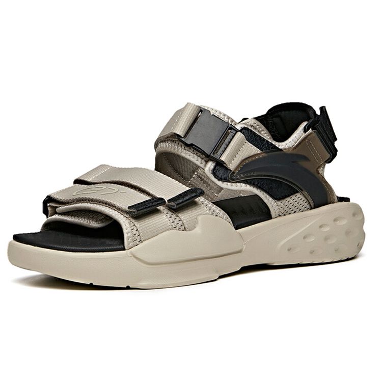 ANTA Men Sport Casual Sandals Off White Black 912126961-1