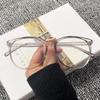 Transparent Glasses Women Men Retro Anti Blue Light Computer Eye Glasses Girls Clear Eyeglasses Large Frame Optical Spectacles