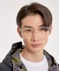 Eseubika Asa-C02 Transparent Horn-Rimmed Glasses Blue Light Blocking
