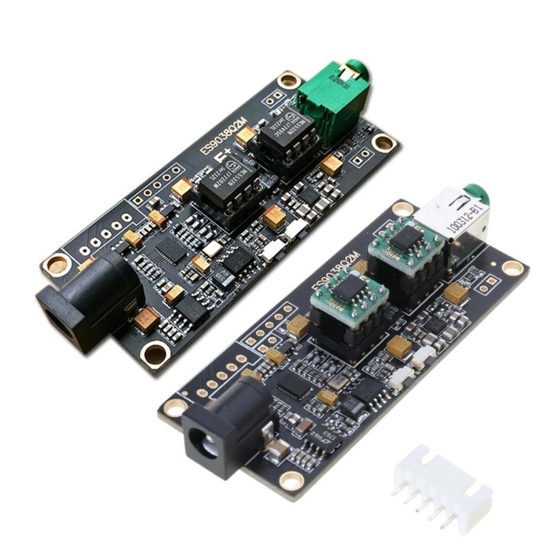 ES9038Q2M Decoders Board with I2S Input PCM768KHz DSD512 Asynchronous USB Module for Music Player Professional Recording