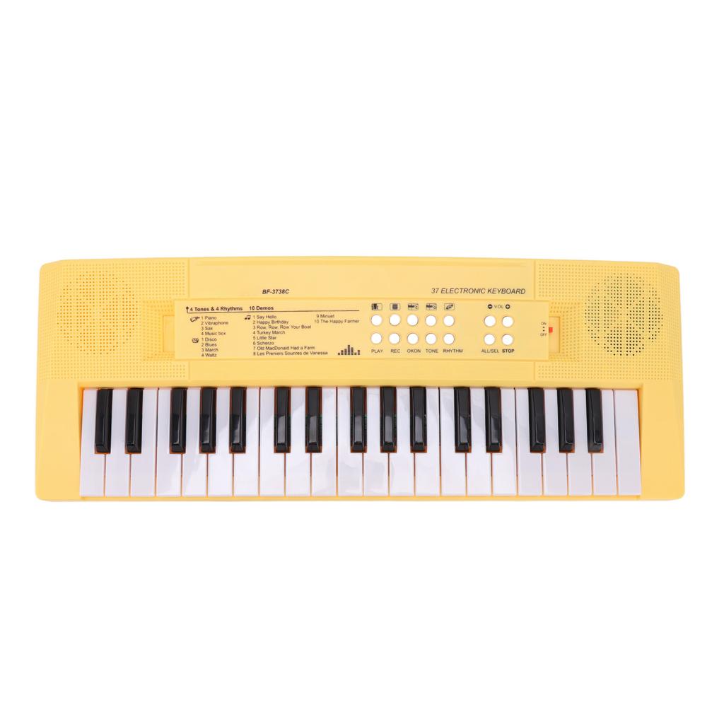 Electronic Piano Keyboard Children 37 Keys Keyboard Piano Educational Instrument Toy with Microphone