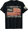 Vintage Verjaardagsshirt 1966, Grafisch T-shirt voor de 60e Verjaardag
