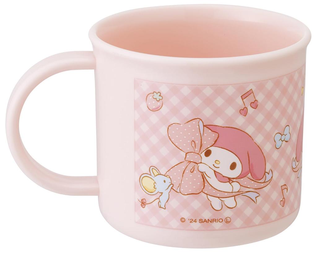 Skater Plastic Lunch Dishwasher Made in Sanrio My Melody Big Children's Cup, 200ml, Safe, Japan, Ribbon, Girl's, KE4AAG-A