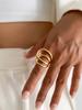 Ingemark 27 Styles Unique Exaggerated Big Flower Starfish Moon Rings Women Punk Geometric Adjustable Finger Ring Grunge Jewelry