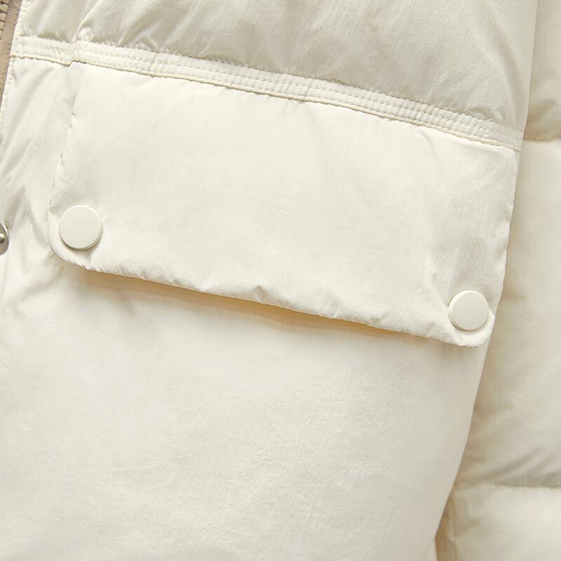 She Chi Women's Color Block Stand Collar Loose Fit Duck Down Jacket